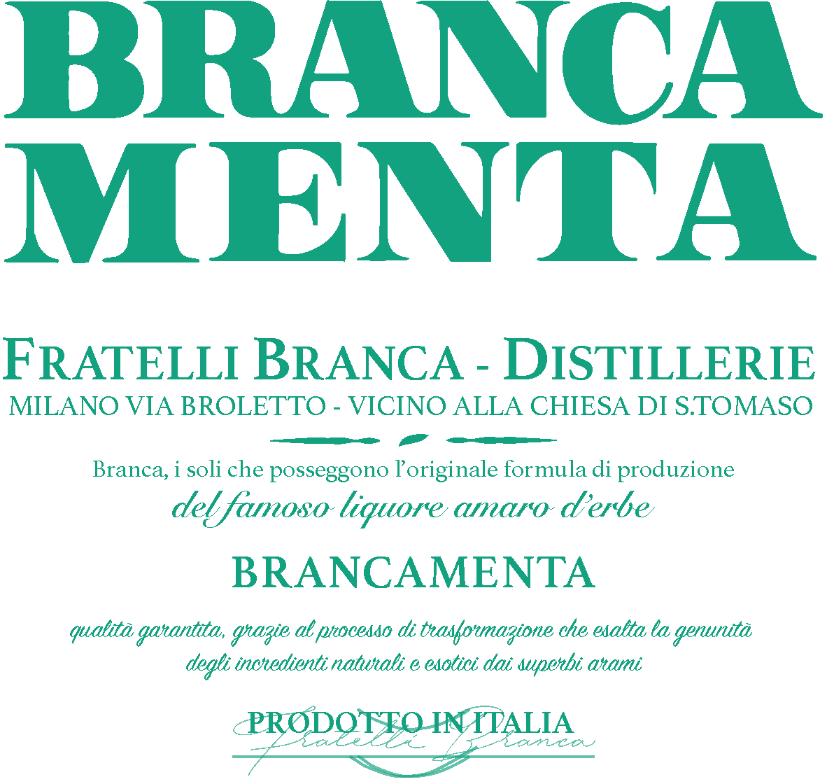 nuovo label branca menta